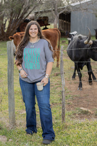Coffee, Cattle & Cowboys Puff Tee