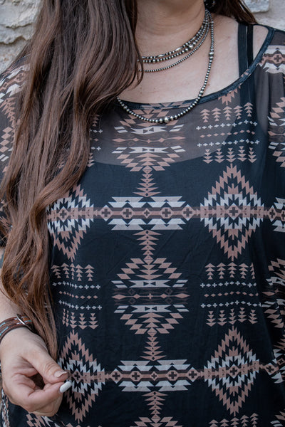 Aztec Fever Top Mesh