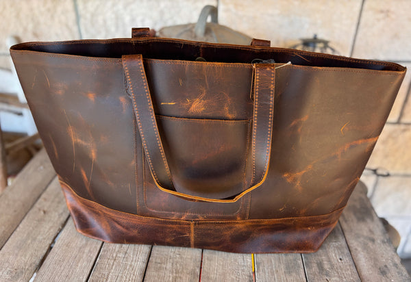 Vintage Leather Tote