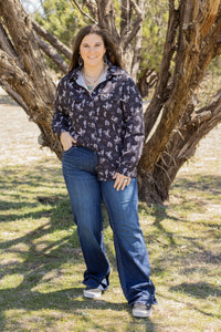 Black Bronc Cowboy Button Up