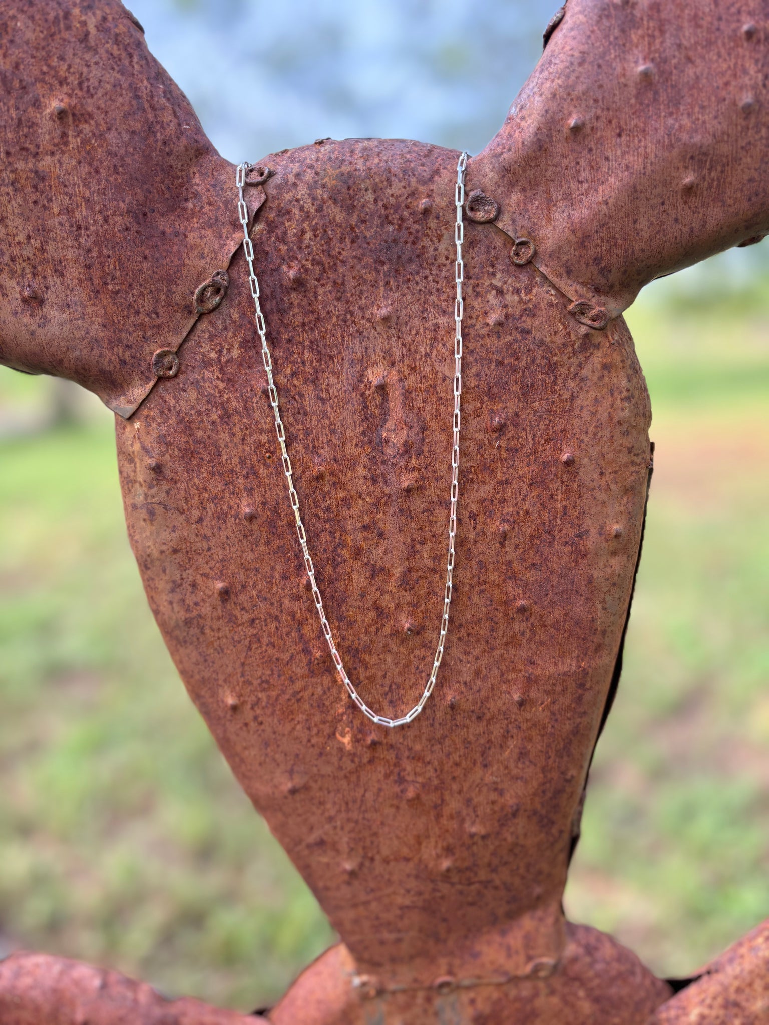 Sterling Silver Paper Clip Chain