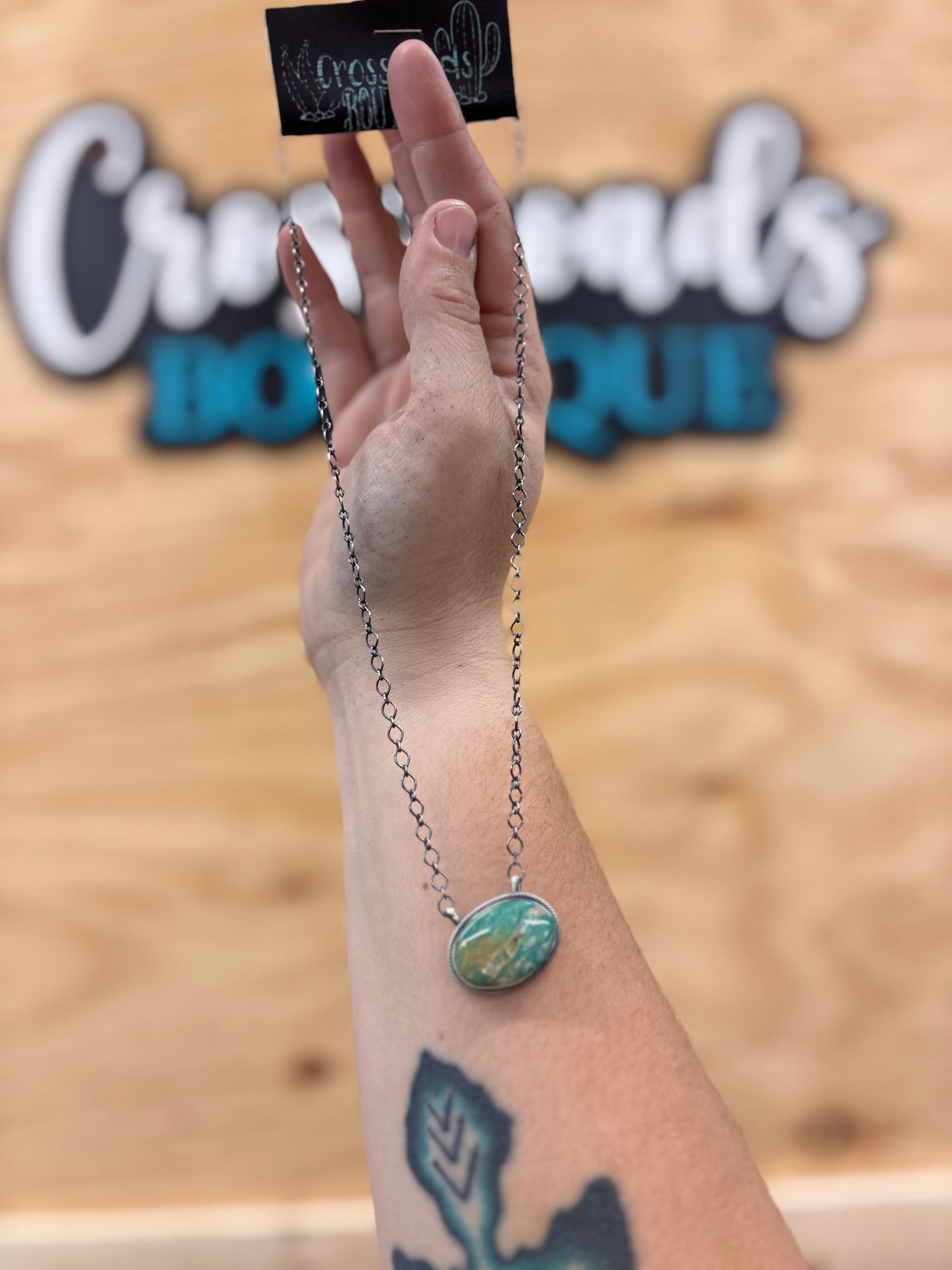 Navajo Royston Bar Necklace by Antionette Martinez