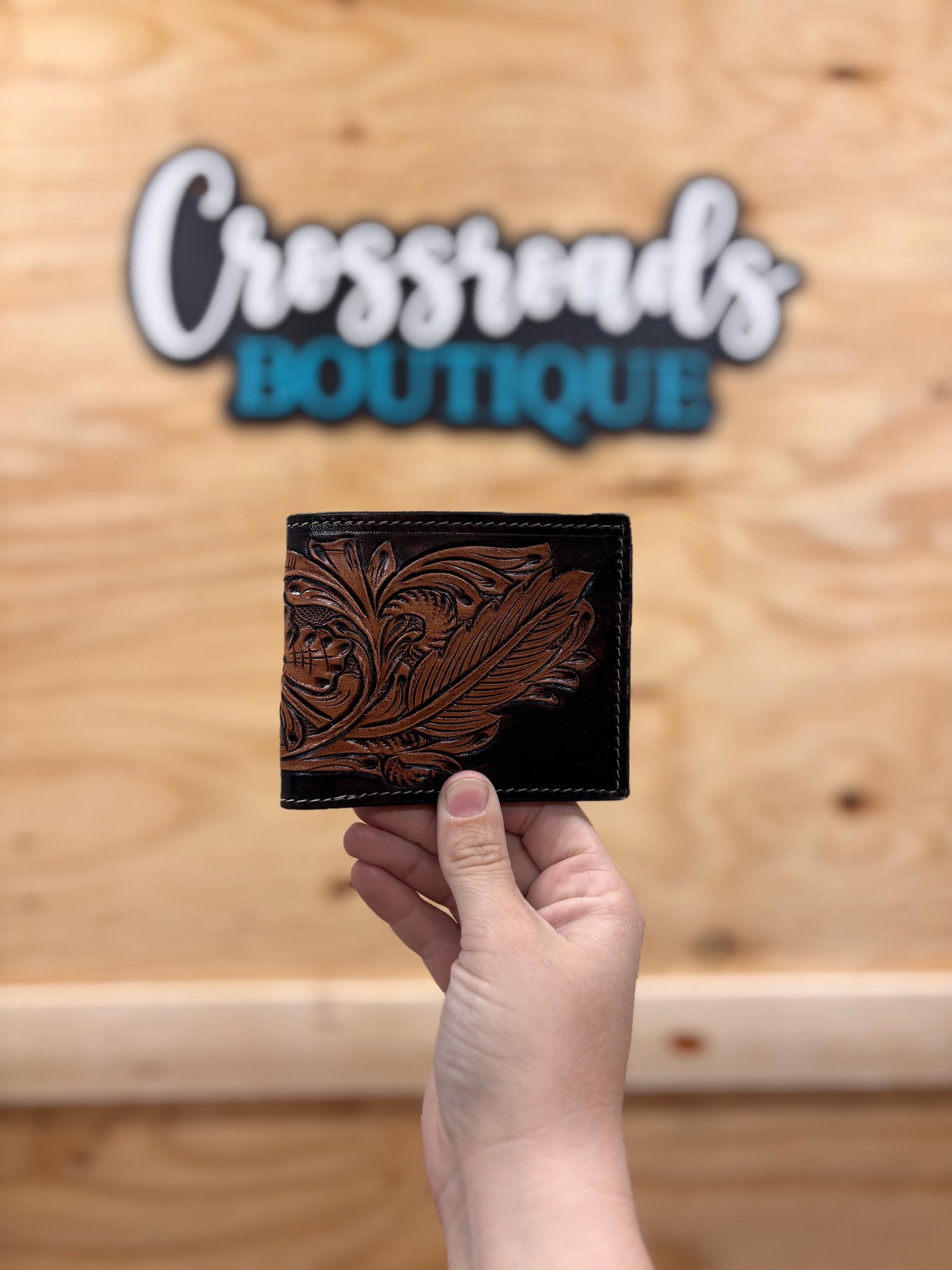 Bi-Fold Feather Wallet