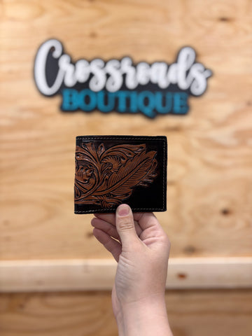 Bi-Fold Feather Wallet