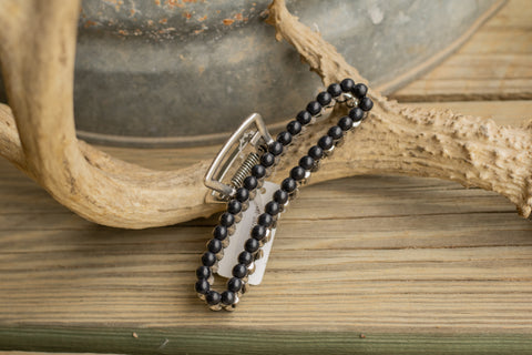 Beaded Oval Claw Clip