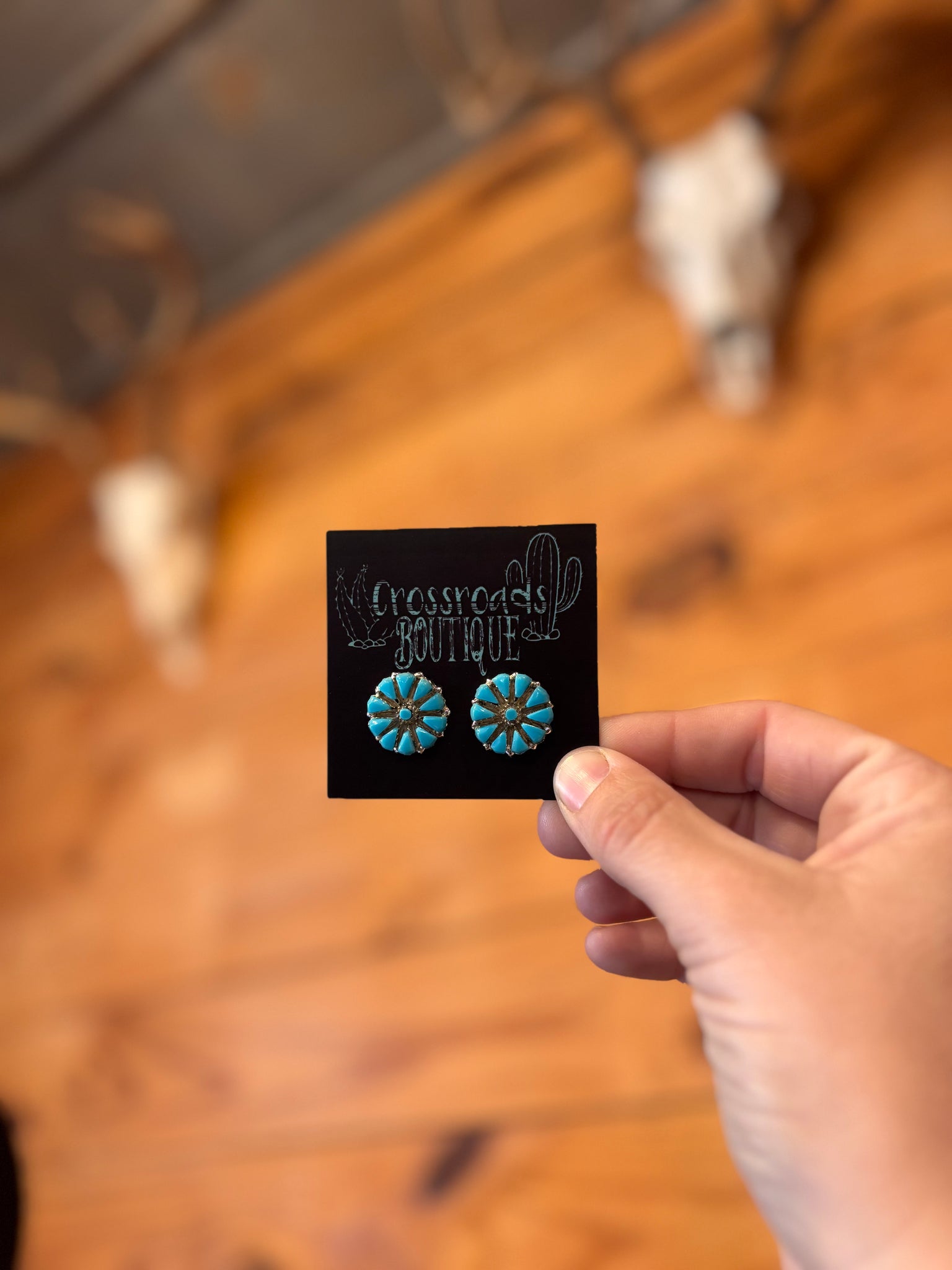 Zuni Turquoise Stud