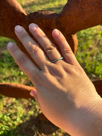 Alternating Inlay Ring