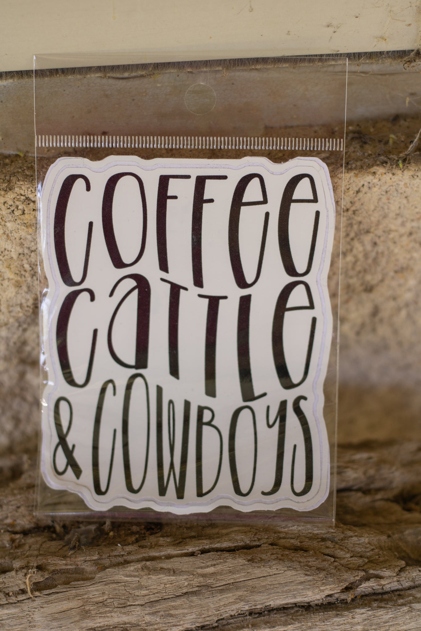 Coffee Cattle & Cowboys Sticker