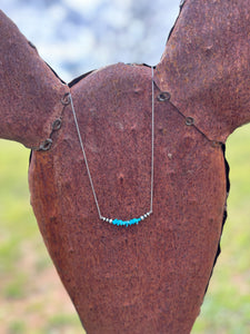 Chunky Turquoise Dainty Navajo Necklace