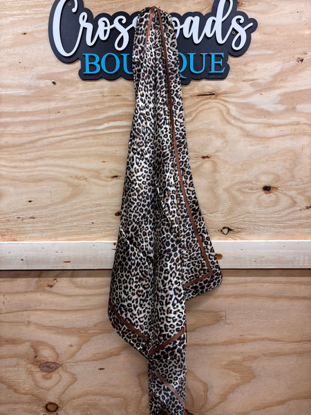 Brown Leopard Wild Rag