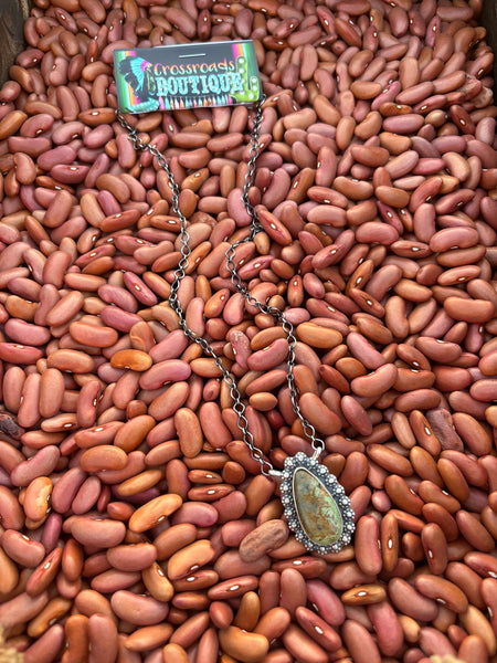 Scott Skeets Royston Teardrop Necklace
