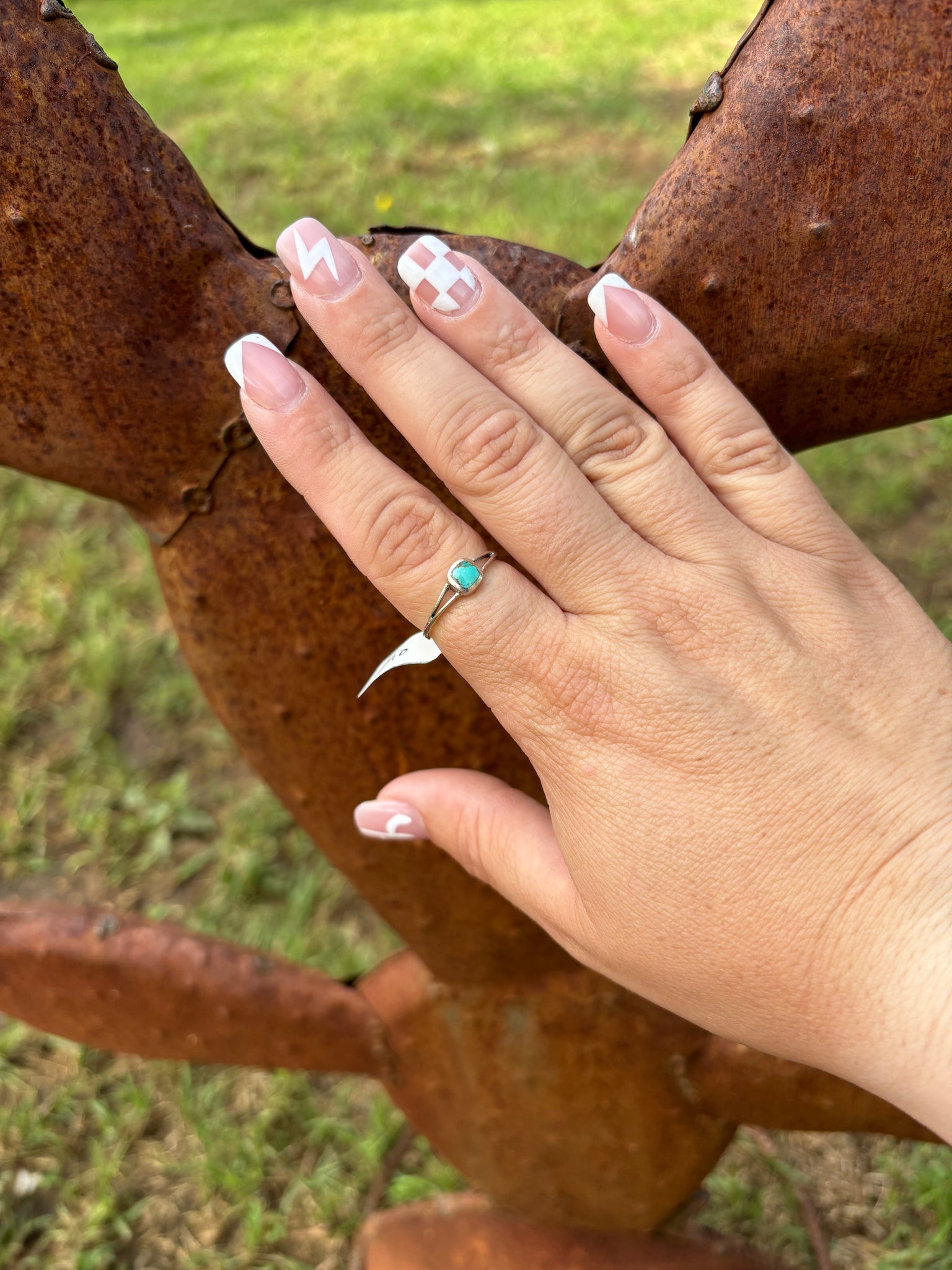 Turquoise Square Silver Ring