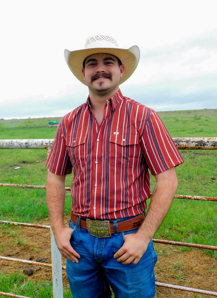 The Brooks Men in Red-SS Snap Shirt