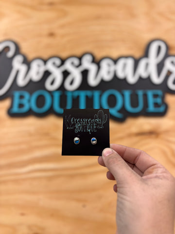 Opalite Double Color Stud