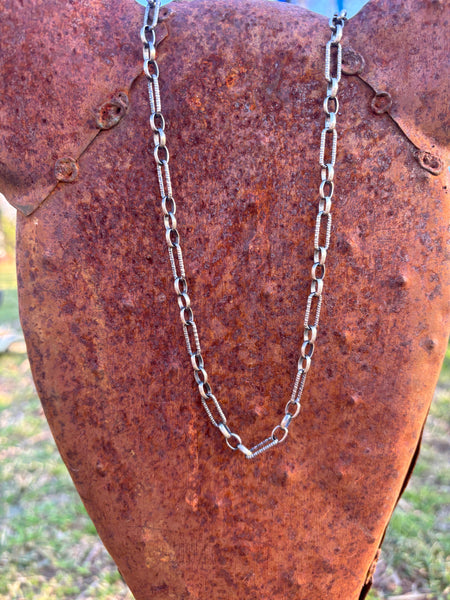 Diamond Sterling Silver Chain Necklace