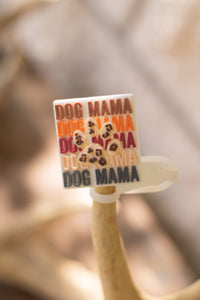 Dog Mama Straw Topper