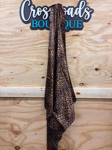 Brown Leopard Wild Rag