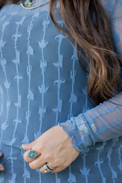 Lariat Lace-Denim