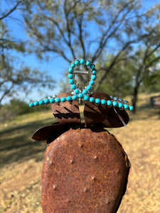 Turquoise Stone Claw Clip