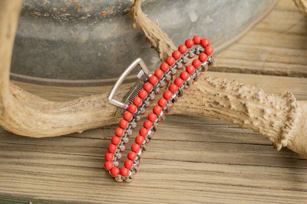 Beaded Oval Claw Clip