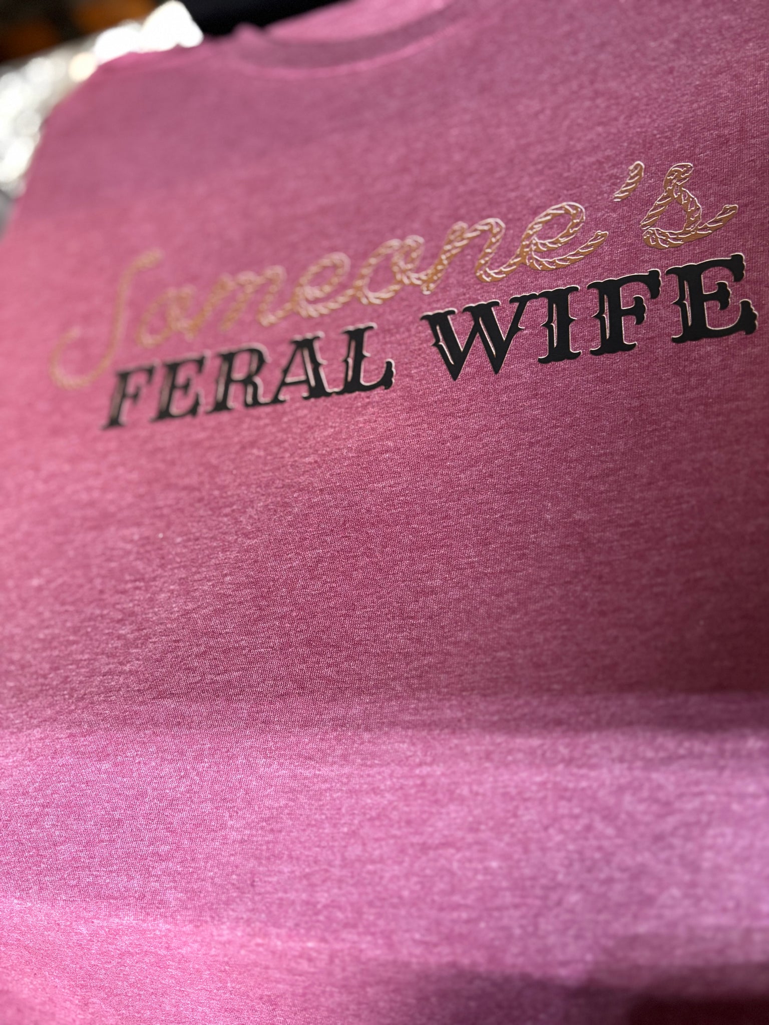 Someone's Feral Wife-Burgundy