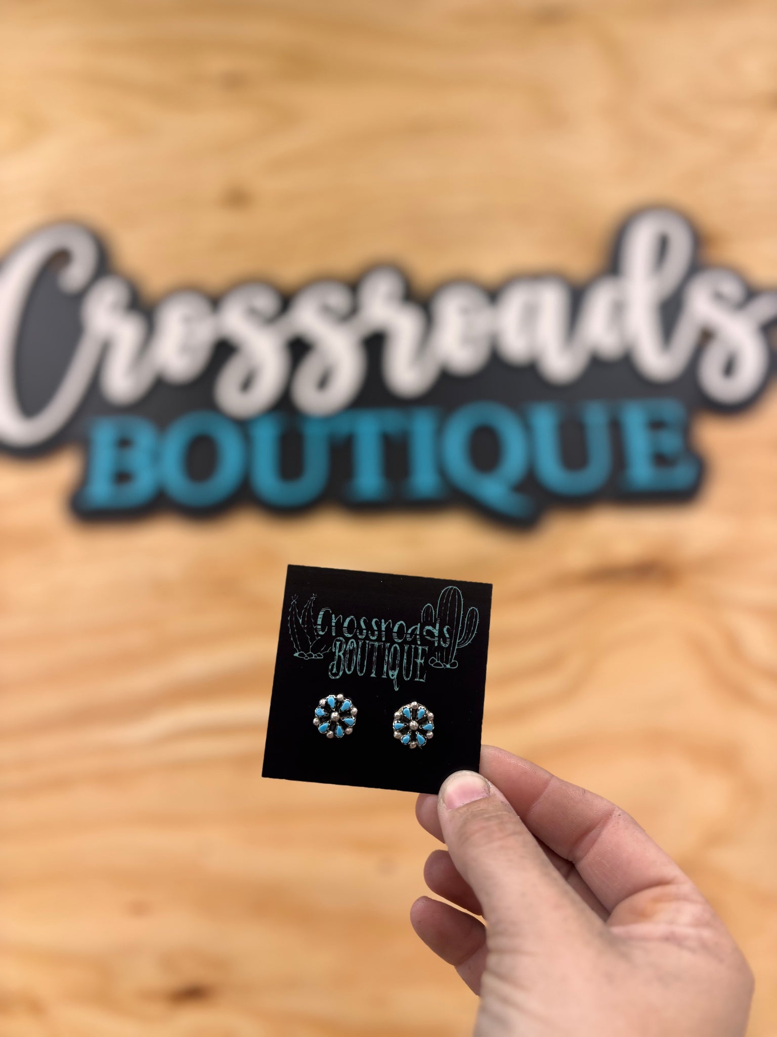 Small Zuni Stud Earrings