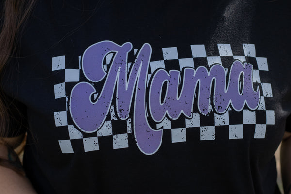 Purple Checkered Mama
