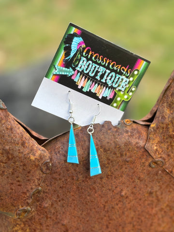 Mary Yazzie Kingman Dangle Earrings