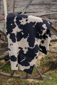 Dream Me Cowprint Blanket