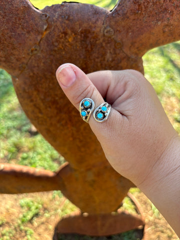 Double Turquoise Wrap Ring