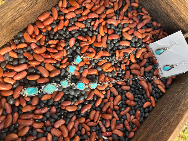 Sonoran Scott Skeets Lariat Necklace & Earrings