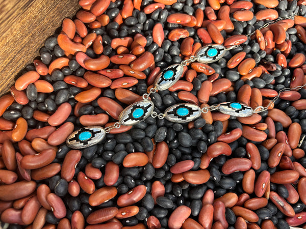 Shadow Box Turquiose Felix Yazzie Necklace