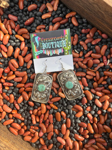 Tibet Rectangle Earrings