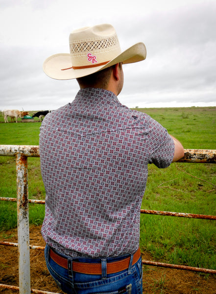 The Colton in Red-SS Snap Shirt