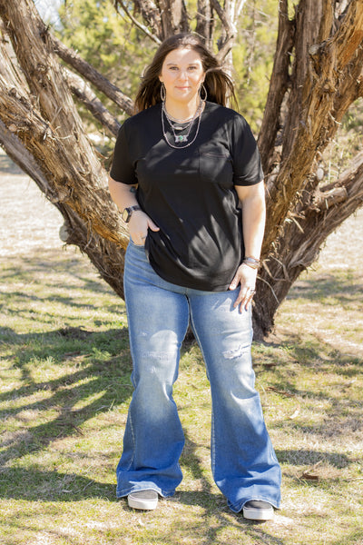 High Rise Slim Flare Jeans