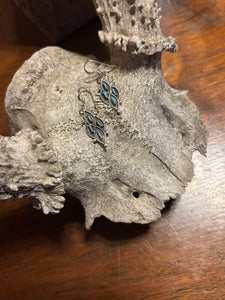 Julie Lahi Zuni Kingman Earrings