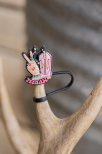 Peace-Yeehaw Straw Topper