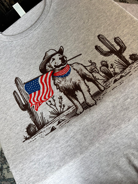 Patriotic Dog Tee