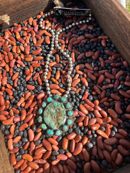 Tibet Turquoise Large Stone Necklace