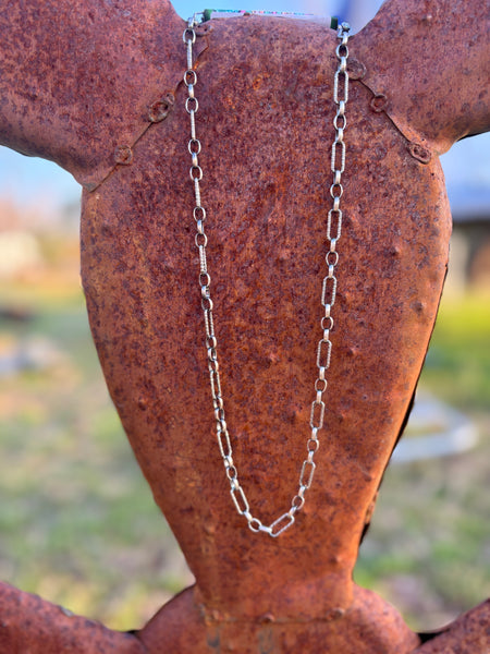 Diamond Sterling Silver Chain Necklace