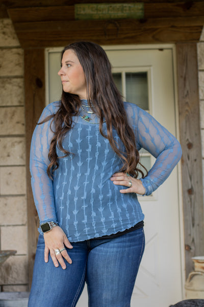 Lariat Lace-Denim