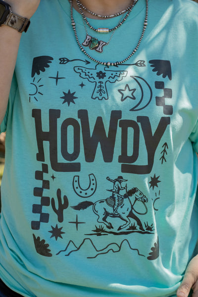 Howdy Collage Tee