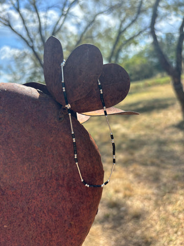 Liquid Silver & Stone Anklet