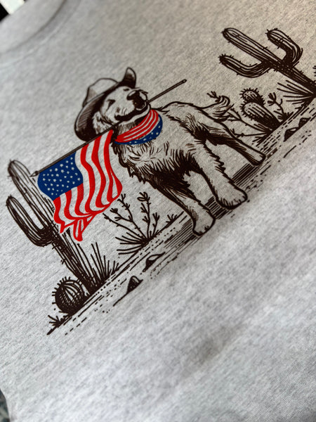 Patriotic Dog Tee