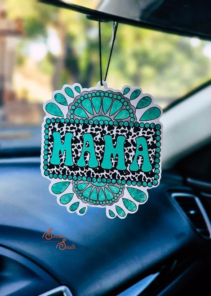 Turquoise Mama Car Air Freshner