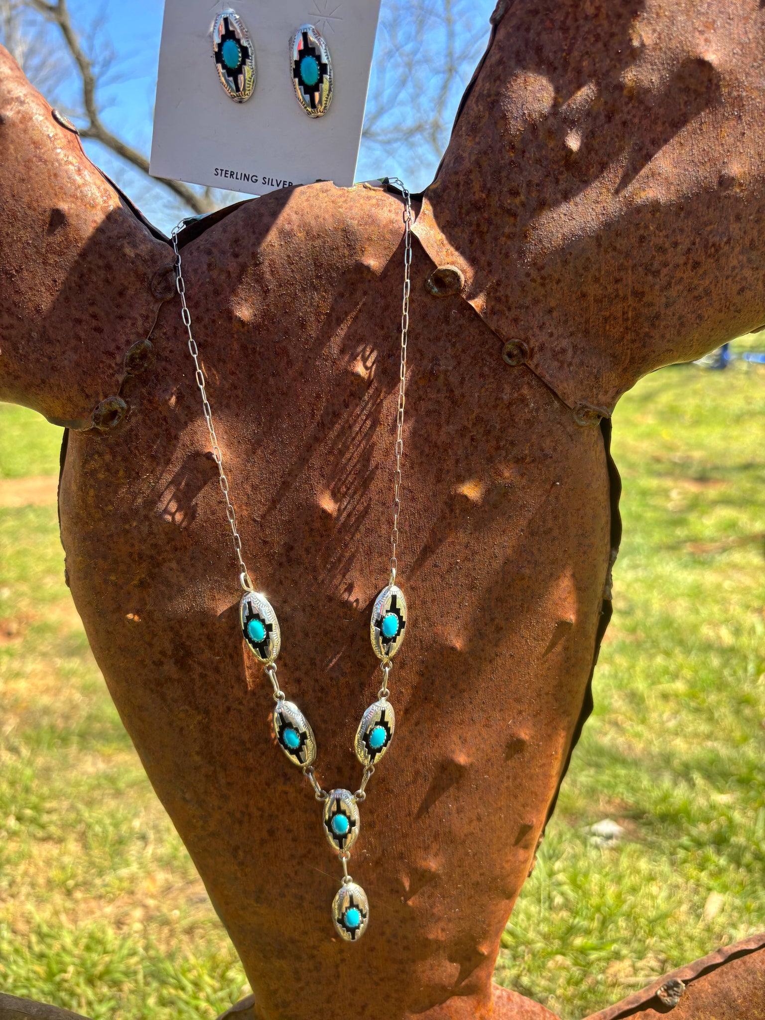 Shadow Box Turquiose Felix Yazzie Necklace