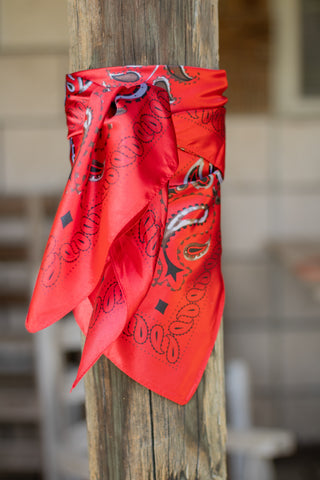 Red Paisley Wild Rag
