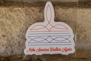 Make America Western Again Sticker