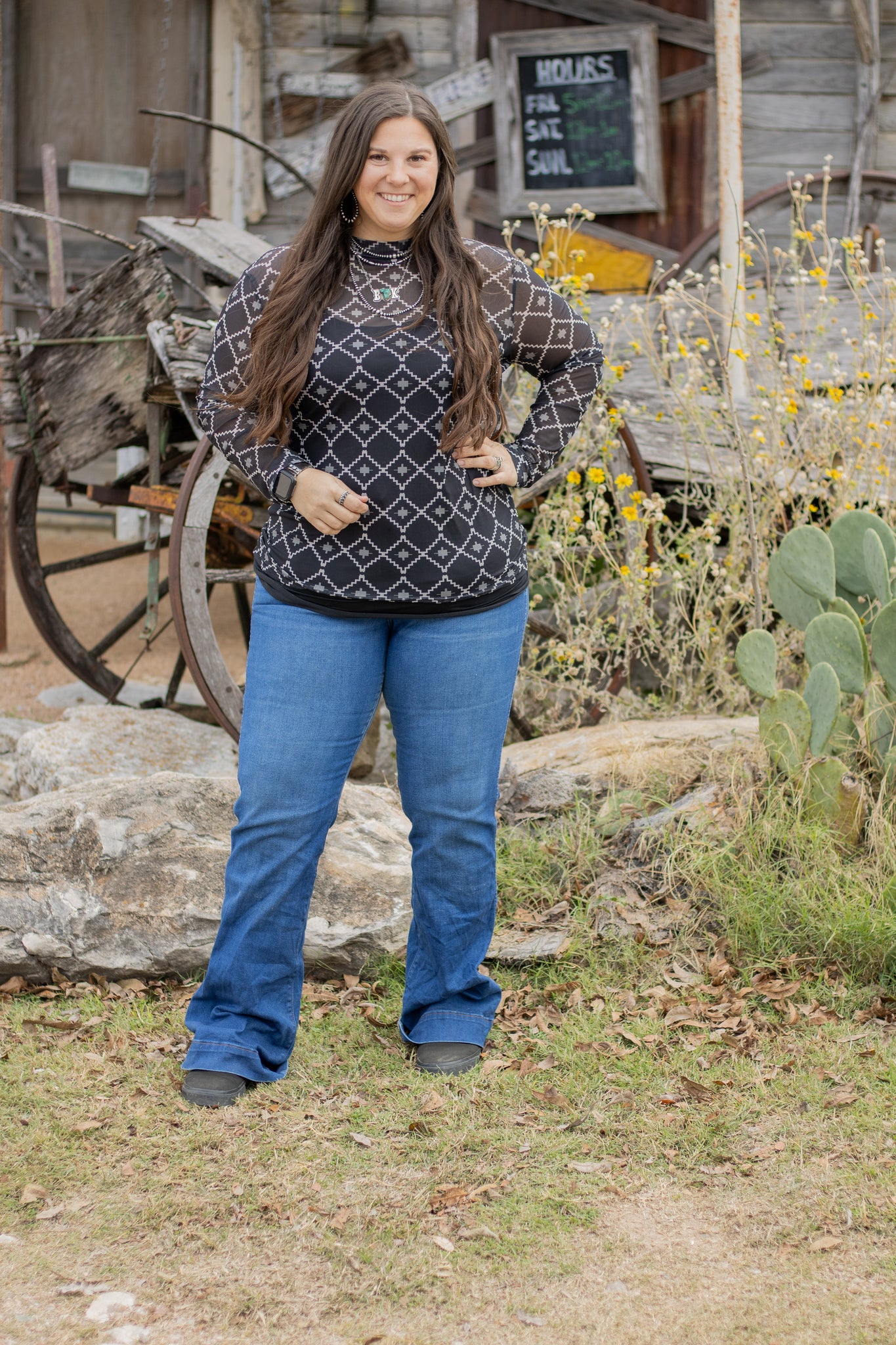 Country Nights Mesh Top