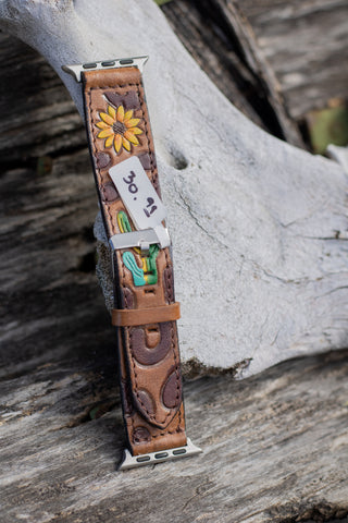 Sunflower & Cactus Thin Watchband